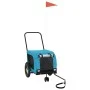 Bicycle pet trailer, iron frame, Oxford fabric in blue and black. by , pet strollers - Ref: Foro24-94016, Price: 106,93 €, Di...