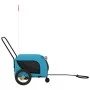 Bicycle pet trailer, iron frame, Oxford fabric in blue and black. by , pet strollers - Ref: Foro24-94016, Price: 106,93 €, Di...