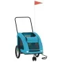 Remolque de bicicleta mascotas hierro tela Oxford azul de , Cochecitos para mascotas - Ref: Foro24-93988, Precio: 120,95 €, D...