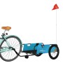 Bicycle trailer made of Oxford fabric and blue and black iron. by , Bicycle trailers - Ref: Foro24-94198, Price: 103,24 €, Di...