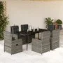 Garden dining set 7 pieces and gray synthetic rattan cushions by , Garden sets - Ref: Foro24-3262858, Price: 911,12 €, Discou...