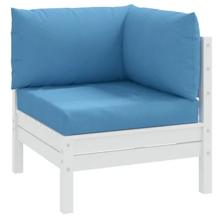 Cushions for pallet sofa 3 units blue melange fabric by , Cushions for chairs and sofas - Ref: Foro24-4002656, Price: 37,95 €...