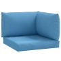 Palettensofa-Kissen, 3 Stück, Stoff in meliertem Blau. von , Kissen für Stühle und Sofas - Ref: Foro24-4002656, Preis: 42,76 ...
