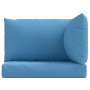 Cojines para sofá de palets 3 uds tela azul melange de , Cojines para sillas y sofás - Ref: Foro24-4002656, Precio: 42,76 €, ...