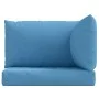 Cushions for pallet sofa 3 units blue melange fabric by , Cushions for chairs and sofas - Ref: Foro24-4002656, Price: 37,95 €...