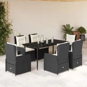 7-piece garden dining set with black synthetic rattan cushions by , Garden sets - Ref: Foro24-3262830, Price: 770,96 €, Disco...