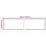 Sichtschutzzaun aus anthrazitgrauem PVC für den Garten, 500x75 cm. von , Zaunpaneele - Ref: Foro24-4005374, Preis: 19,03 €, R...