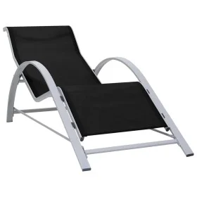 Schwarze Liege aus Textilene und Aluminium von vidaXL, Liegen - Ref: Foro24-310533, Preis: 100,61 €, Rabatt: %