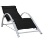 Tumbona textilene y aluminio negro de vidaXL, Tumbonas - Ref: Foro24-310533, Precio: 105,48 €, Descuento: %