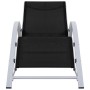 Tumbona textilene y aluminio negro de vidaXL, Tumbonas - Ref: Foro24-310533, Precio: 105,48 €, Descuento: %