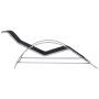 Tumbona textilene y aluminio negro de vidaXL, Tumbonas - Ref: Foro24-310533, Precio: 105,48 €, Descuento: %