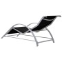 Tumbona textilene y aluminio negro de vidaXL, Tumbonas - Ref: Foro24-310533, Precio: 105,48 €, Descuento: %