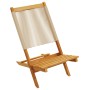 Garden chairs 2 units solid acacia wood polypropylene beige by , Garden chairs - Ref: Foro24-367689, Price: 128,27 €, Discoun...