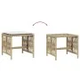 Garden stools with cushions 4 pcs PE rattan beige 41x41x36cm by , Outdoor ottomans - Ref: Foro24-365059, Price: 98,13 €, Disc...