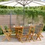 7-piece garden dining set made of solid gray polypropylene wood. by , Garden sets - Ref: Foro24-3281710, Price: 534,76 €, Dis...