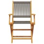Set de comedor jardín 7 pzas polipropileno madera maciza gris de , Conjuntos de jardín - Ref: Foro24-3281710, Precio: 564,30 ...