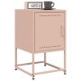 Nachttische, 2 Stück, rosa Stahl, 36x39x60,5 cm. von , Nachttische - Ref: Foro24-846449, Preis: 69,90 €, Rabatt: %