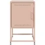 Mesitas de noche 2 unidades acero rosa 36x39x60,5 cm de , Mesitas de noche - Ref: Foro24-846449, Precio: 69,24 €, Descuento: %