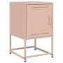 Mesitas de noche 2 unidades acero rosa 36x39x60,5 cm de , Mesitas de noche - Ref: Foro24-846449, Precio: 69,24 €, Descuento: %