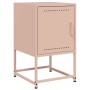 Nachttische, 2 Stück, rosa Stahl, 36x39x60,5 cm. von , Nachttische - Ref: Foro24-846449, Preis: 69,90 €, Rabatt: %