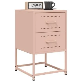 Nachttische, 2 Stück, rosa Stahl, 36x39x60,5 cm. von , Nachttische - Ref: Foro24-846461, Preis: 93,40 €, Rabatt: %