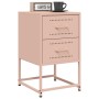 Nachttische, 2 Stück, rosa Stahl, 36x39x60,5 cm. von , Nachttische - Ref: Foro24-846461, Preis: 94,28 €, Rabatt: %