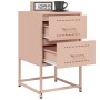 Nachttische, 2 Stück, rosa Stahl, 36x39x60,5 cm. von , Nachttische - Ref: Foro24-846461, Preis: 94,28 €, Rabatt: %