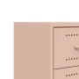 Bedside tables 2 units pink steel 36x39x60.5 cm by , Nightstands - Ref: Foro24-846461, Price: 93,40 €, Discount: %