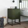 Mesita de noche acero verde oliva 36x39x60,5 cm | Foro24.es | Tu tienda online para hogar, jardín y más Foro24.es
