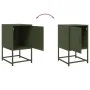 Nachttisch aus olivgrünem Stahl, 36x39x60,5 cm. von , Nachttische - Ref: Foro24-846454, Preis: 41,64 €, Rabatt: %