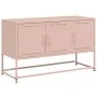 Steel TV stand in pink, 100.5x39x60.5 cm by , TV Furniture - Ref: Foro24-846477, Price: 113,49 €, Discount: %