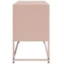 Steel TV stand in pink, 100.5x39x60.5 cm by , TV Furniture - Ref: Foro24-846477, Price: 113,49 €, Discount: %