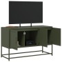 Fernsehmöbel aus olivgrünem Stahl, 100,5x39x60,5 cm. von , TV-Möbel - Ref: Foro24-846480, Preis: 103,93 €, Rabatt: %