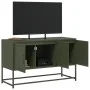 TV stand in olive green steel, 100.5x39x60.5 cm by , TV Furniture - Ref: Foro24-846480, Price: 102,58 €, Discount: %