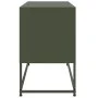 TV stand in olive green steel, 100.5x39x60.5 cm by , TV Furniture - Ref: Foro24-846480, Price: 102,58 €, Discount: %
