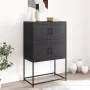 Black steel sideboard 68.5x38.5x107 cm by , Sideboards - Ref: Foro24-846482, Price: 91,36 €, Discount: %