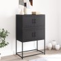 Schwarzer Stahlschrank 68,5x38,5x107 cm von , Sideboards - Ref: Foro24-846482, Preis: 92,38 €, Rabatt: %