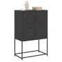Aparador de acero negro 68,5x38,5x107 cm de , Aparadores - Ref: Foro24-846482, Precio: 91,36 €, Descuento: %