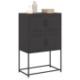 Schwarzer Stahlschrank 68,5x38,5x107 cm von , Sideboards - Ref: Foro24-846482, Preis: 92,38 €, Rabatt: %