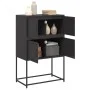 Aparador de acero negro 68,5x38,5x107 cm de , Aparadores - Ref: Foro24-846482, Precio: 91,36 €, Descuento: %