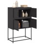 Schwarzer Stahlschrank 68,5x38,5x107 cm von , Sideboards - Ref: Foro24-846482, Preis: 92,38 €, Rabatt: %