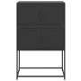 Aparador de acero negro 68,5x38,5x107 cm de , Aparadores - Ref: Foro24-846482, Precio: 91,36 €, Descuento: %