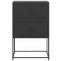 Schwarzer Stahlschrank 68,5x38,5x107 cm von , Sideboards - Ref: Foro24-846482, Preis: 92,38 €, Rabatt: %