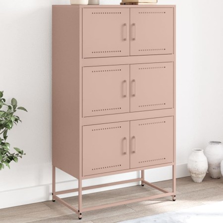 Steel sideboard in pink, 68.5x38.5x123.5 cm by , Sideboards - Ref: Foro24-846489, Price: 152,12 €, Discount: %