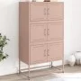 Steel sideboard in pink, 68.5x38.5x123.5 cm by , Sideboards - Ref: Foro24-846489, Price: 150,17 €, Discount: %