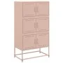 Steel sideboard in pink, 68.5x38.5x123.5 cm by , Sideboards - Ref: Foro24-846489, Price: 150,17 €, Discount: %