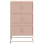 Steel sideboard in pink, 68.5x38.5x123.5 cm by , Sideboards - Ref: Foro24-846489, Price: 152,12 €, Discount: %