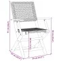 Faltbare Gartenstühle, 8 Stück, Massivholz und graues PE-Rattan von , Gartenstühle - Ref: Foro24-3214561, Preis: 509,40 €, Ra...