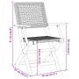 Faltbare Gartenstühle, 8 Stück, Massivholz und graues PE-Rattan von , Gartenstühle - Ref: Foro24-3214561, Preis: 517,72 €, Ra...