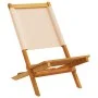 Faltbare Gartenstühle, 4 Stück, Massivholz und beige Stoff von , Gartenstühle - Ref: Foro24-3214646, Preis: 221,37 €, Rabatt: %